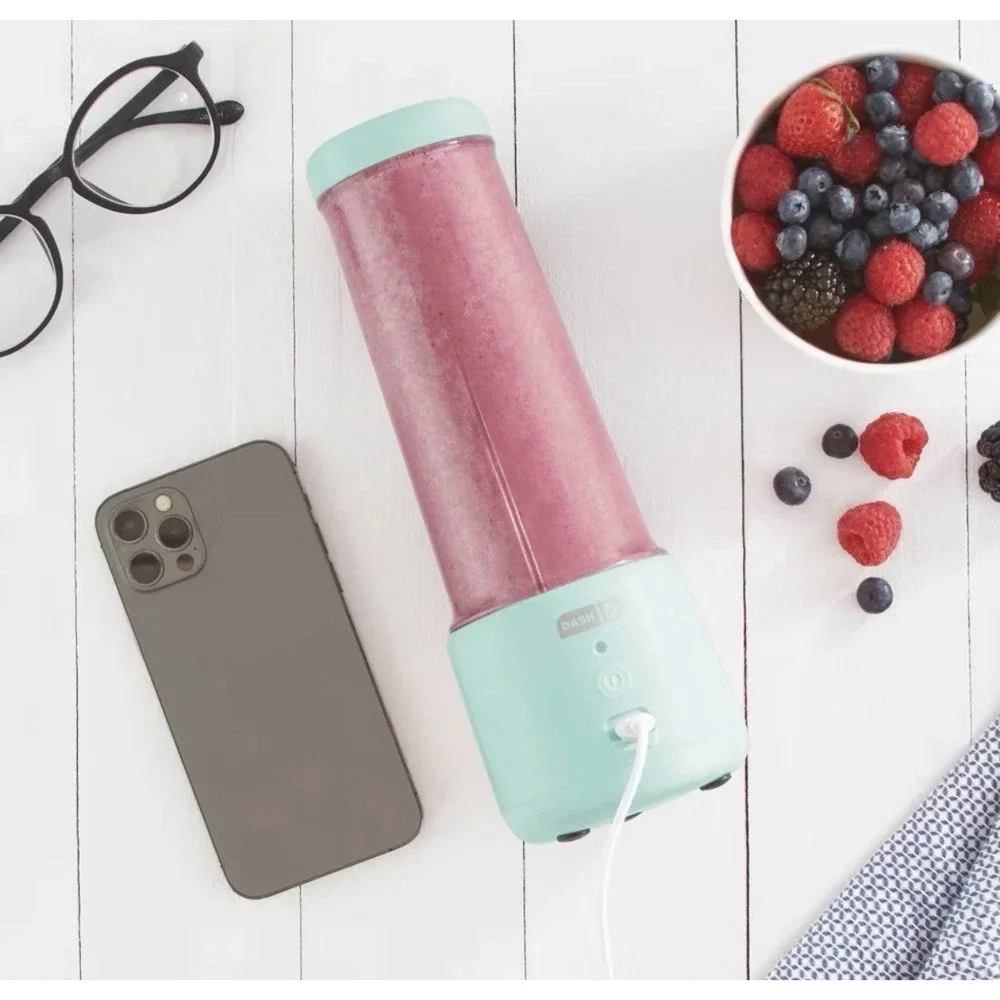 Dash 16oz Personal Portable USB-C Blender - Aqua Blue New in‎ Box